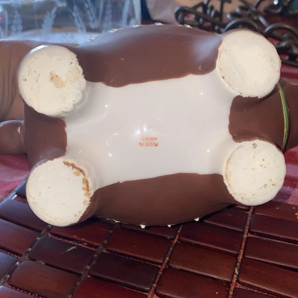 Early 20th Century Vintage Japanese Satsuma Lucky Elephant Teapot